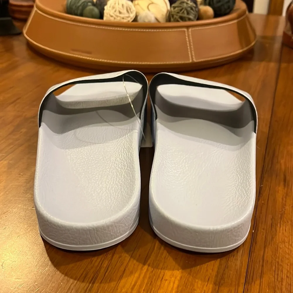 Adidas Adilette slides sandals new shoes blue flip flop Italy BA7539 Mens Size 4